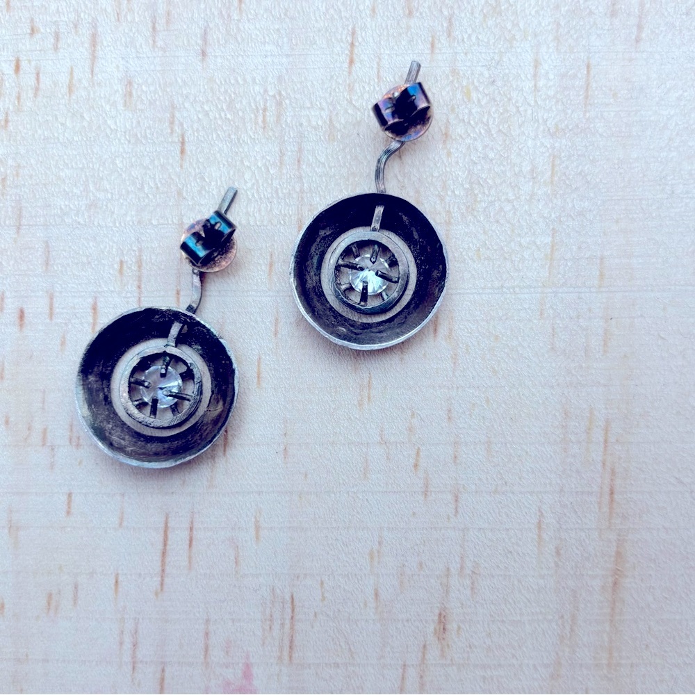 One of a Kind Silver Earrings - Made in Poland 🇵🇱 - Picture 3 of 4
